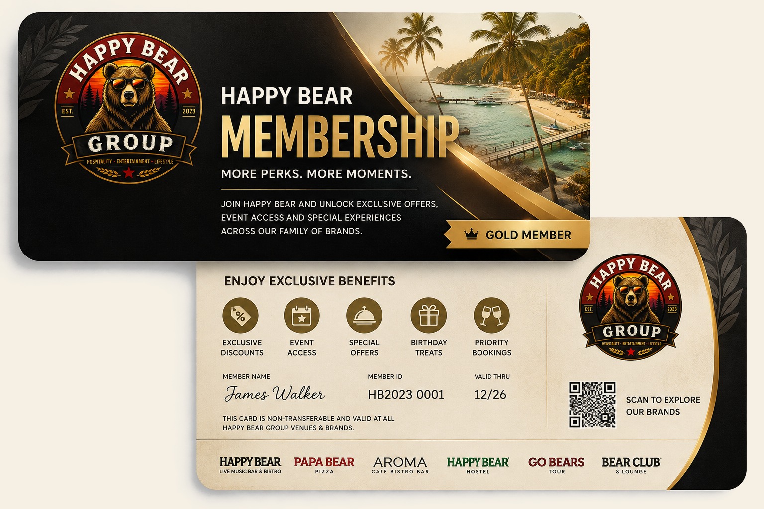 Happy Bear Membership card